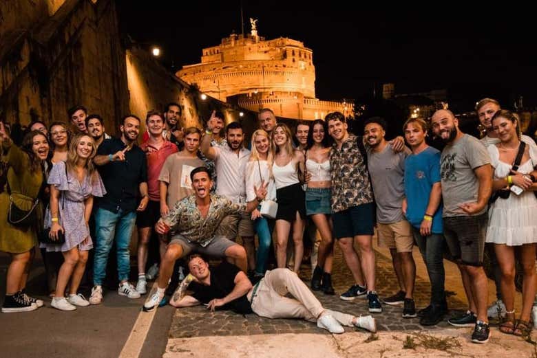 Début du pub crawl dans Rome
