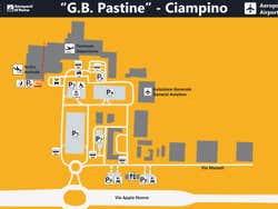 Plan aéroport Ciampino Rome
