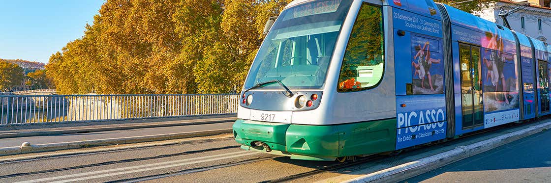 Tramway à Rome