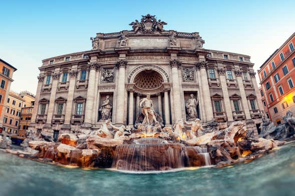 Visite de la fontaine de Trevi et de ses souterrains